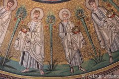 Apostles in Procession with Crowns, Arian Baptistery, Ravenna