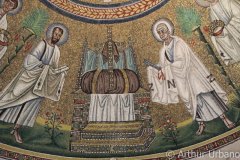 Peter, Paul, and Jeweled Throne, Arian Baptistery, Ravenna