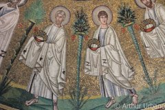 Andrew and Another Apostle in Procession with Crowns, Arian Baptistery, Ravenna