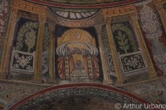 Jeweled Throne with Topiary Images on Either Side, Orthodox Baptistery, Ravenna
