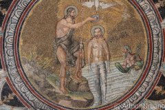 Dome Mosaic Depciting Jesus' Baptism in the Jordan, Orthodox Baptistery, Ravenna