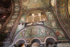 Mosaics of North Wall of Sanctuary, San Vitale, Ravenna