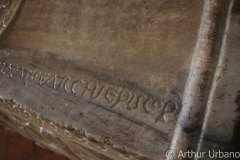 Latin Inscription on Sarcophagus, Sant'Apollinare in Classe, Ravenna