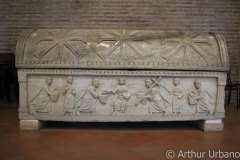 Tradizio Legis on Sarcophagus, Sant'Apollinare in Classe, Ravenna