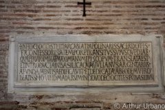 Reliquary Inscription, Sant'Apollinare in Classe, Ravenna