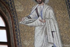 Clerestory Register Male Figure with Scroll, Sant'Apollinare Nuovo, Ravenna, Detail