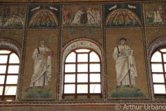 Jesus Prays in Gethsemane/ The Betrayal of Judas/ The Arrest of Jesus/ Clerestory Register Male Figures, Sant'Apollinare Nuovo, Ravenna