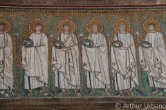 Procession of Male Martyrs and Saints, Sant'Apollinare Nuovo, Ravenna