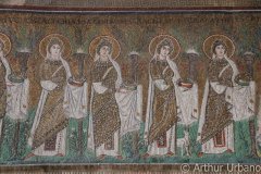 Procession of Female Martyrs and Saints, Sant'Apollinare Nuovo, Ravenna