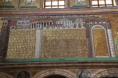 Detail of the City of Classis, Sant'Apollinare Nuovo, Ravenna