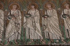 Procession of Male Martyrs and Saints, Sant'Apollinare Nuovo, Ravenna, Detail