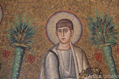 Apostle Holding a Crown, Arian Baptistery, Ravenna, Detail