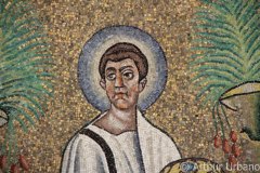 Apostle Holding a Crown, Arian Baptistery, Ravenna, Detail