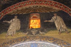 Water Fountain with Two Gesturing Apostles and Doves, Mausoleum of Galla Placidia, Ravenna