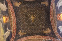 Mosaic of Cross and Four Creatures of the Apocalypse, Mausoleum of Galla Placidia, Ravenna.