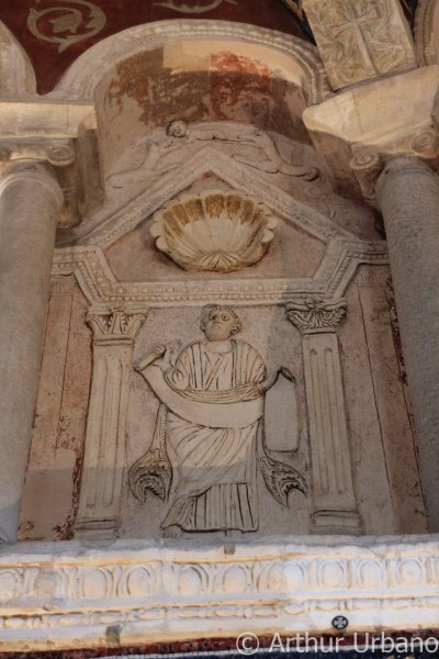 Stucco Relief Sculpture of a Prophet, Orthodox Baptistery, Ravenna
