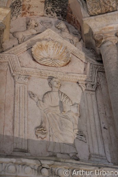 Stucco Relief Sculpture of a Prophet, Orthodox Baptistery, Ravenna