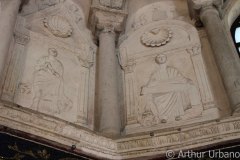 Two Sculpted Figures Holdings Scroll, Orthodox Baptistery, Ravenna