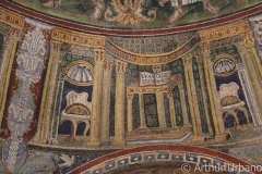 Central Altar with Open Gospel Book with Two Chairs on Either Side, Orthodox Baptistery, Ravenna