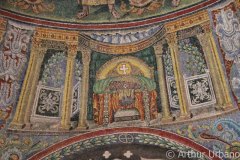 Jeweled Throne with Topiary Images on Either Side, Orthodox Baptistery, Ravenna