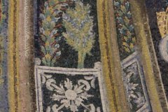 Jeweled Throne with Topiary Images on Either Side, Orthodox Baptistery, Ravenna, Detail