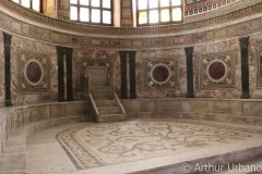 Cathedra at Back of Sanctuary, San Vitale, Ravenna