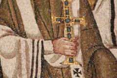 Justinian and Court, San Vitale, Ravenna, Detail