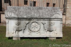 Sarcophagus Outside of San Vitale, Ravenna