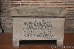 Sarcophagus and Epitaph, Sant'Apollinare in Classe, Ravenna