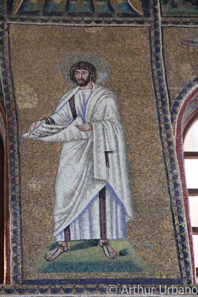 Clerestory Register Male Figure with Scroll, Sant'Apollinare Nuovo, Ravenna
