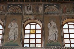 Parable of the Pharisee and Publican/ Raising of Lazarus/ Jesus and the Samaritan Woman/ Clerestory Register Male Figures, Sant'Apollinare Nuovo, Ravenna