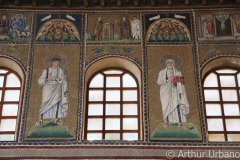 The Parable of the Sheep and the Goats/ The Parable of the Poor Widow's Mite/ The Parble of the Pharisee and the Publican/ Clerestory Register Male Figures, Sant'Apollinare Nuovo, Ravenna