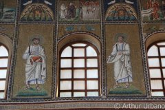 Jesus Sends Demons into Swine/ Jesus Heals the Paralytic of Capernaum/ Parable of the Sheep and Goats/ Clerestory Register Male Figures, Sant'Apollinare Nuovo, Ravenna