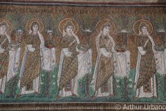 Procession of Female Martyrs and Saints, Sant'Apollinare Nuovo, Ravenna